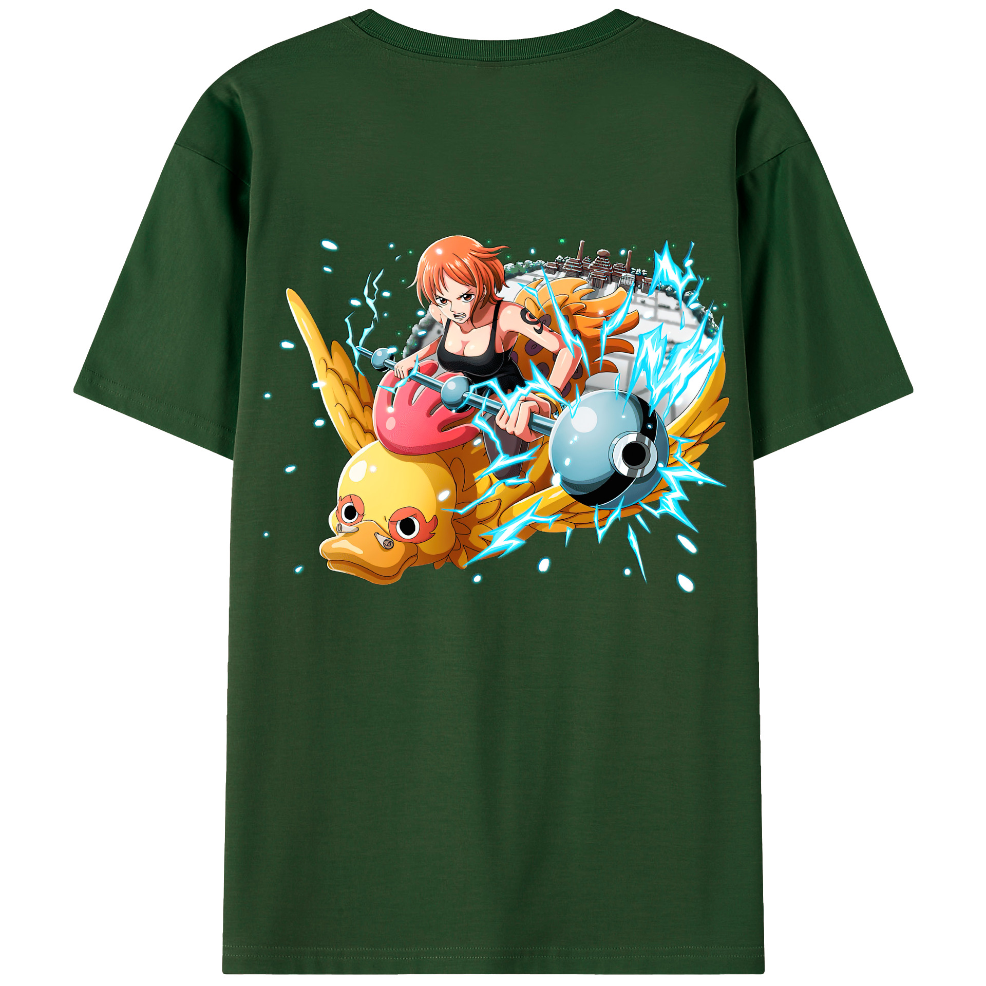 ワンピース ナミ ONE PIECE Nami 綿100％半袖Tシャツ（背面プリント）